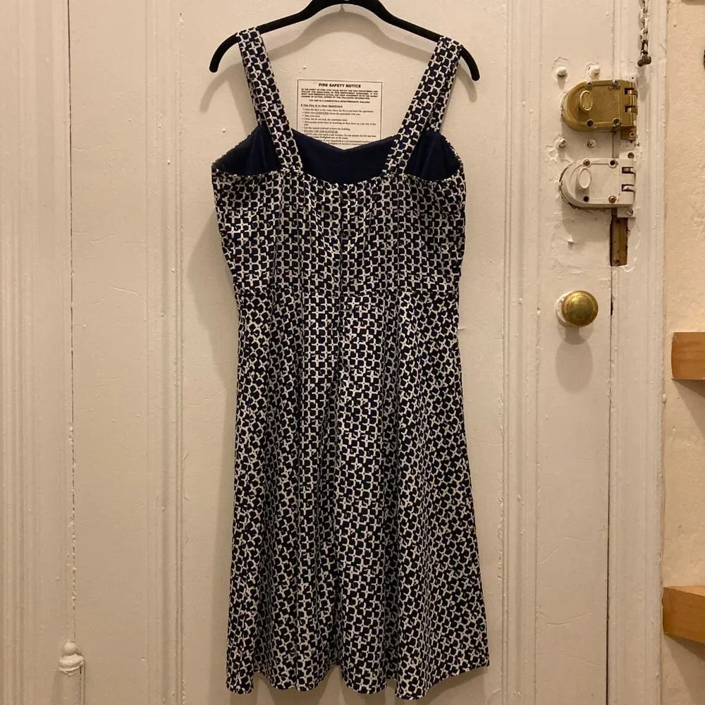 ModCloth Geometric Fit & Flare Patterned Sundress L - Picture 2 of 6